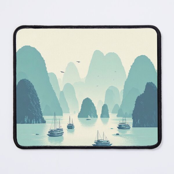 Item preview, Halong Bay Minimalism Art Style designed and sold by artofuniverse.