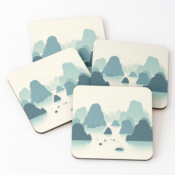 Item preview, Halong Bay Minimalism Art Style designed and sold by artofuniverse.