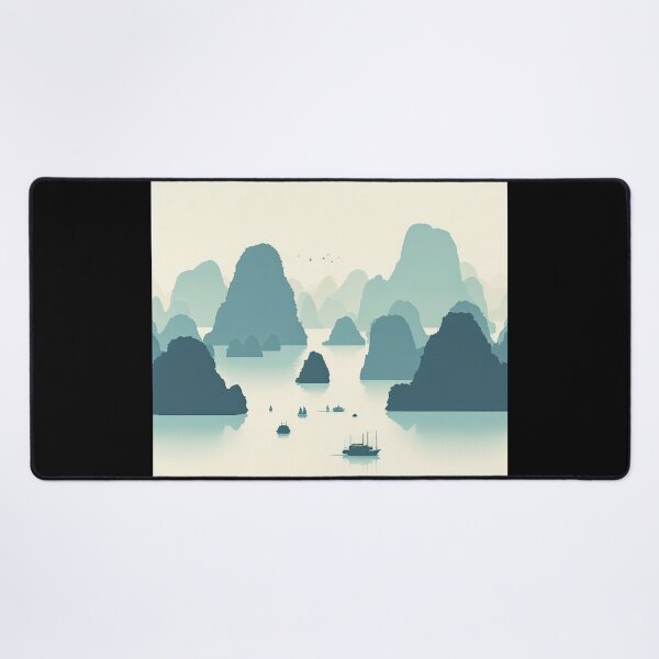 Item preview, Halong Bay Minimalism Art Style designed and sold by artofuniverse.