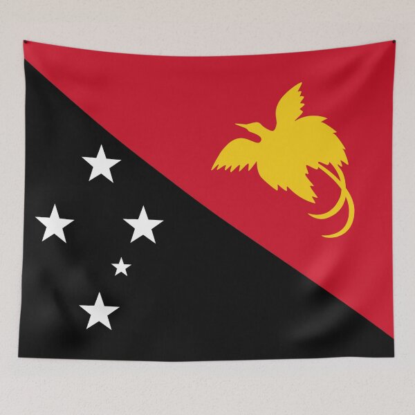 Item preview, Papua New Guinea Flag designed and sold by TinaJostDesigns.