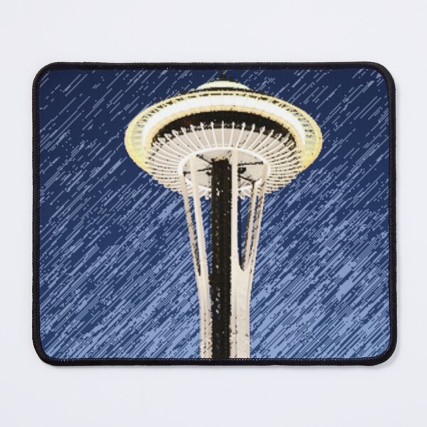 Item preview, Seattle Space Needle rainy Night designed and sold by stine1.