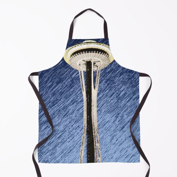 Item preview, Seattle Space Needle rainy Night designed and sold by stine1.