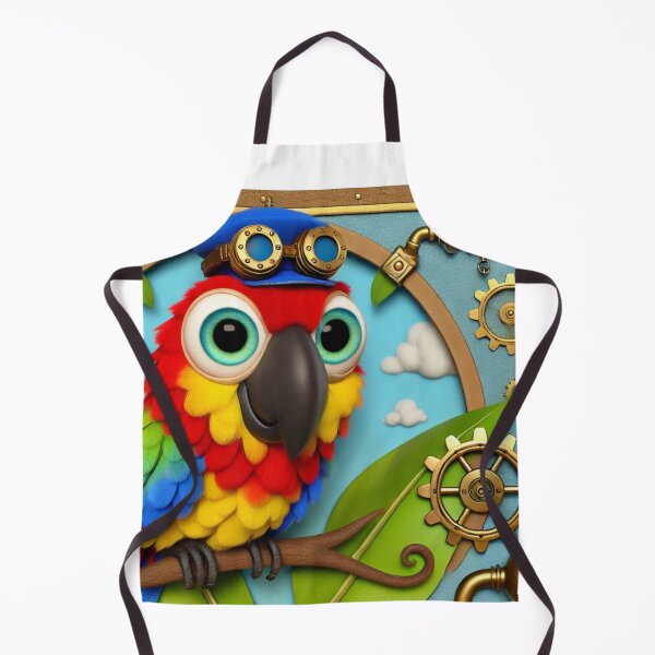Item preview, Steampunk Macaw Engineer designed and sold by Sillytoe.