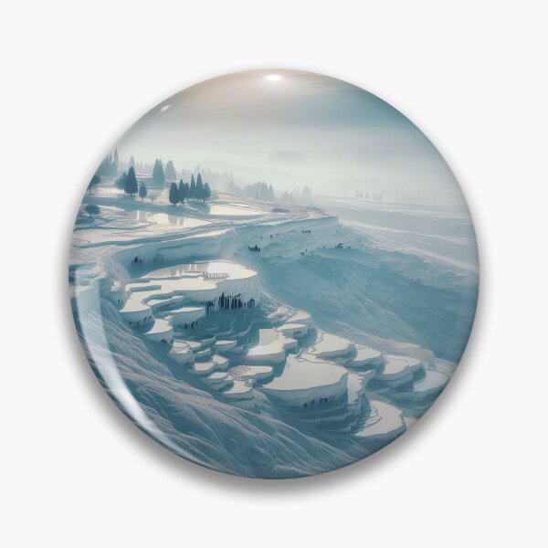 Item preview, Pamukkale Travertines Minimalism Art Style designed and sold by artofuniverse.