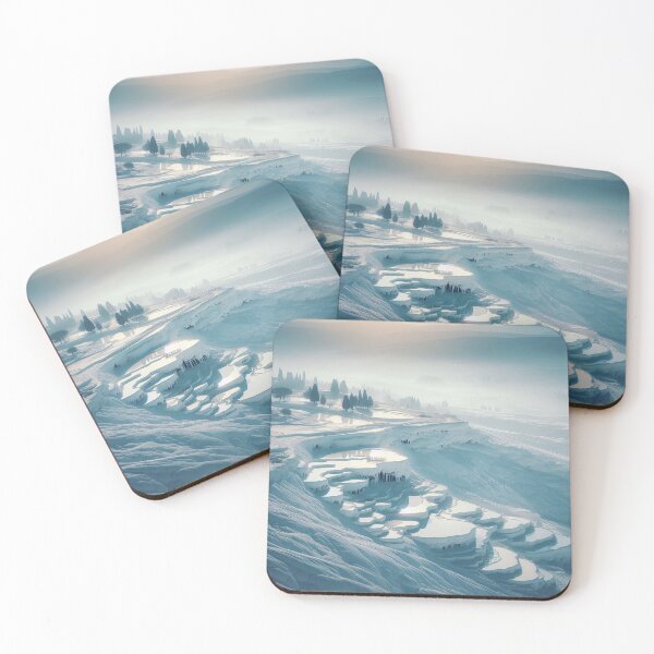 Item preview, Pamukkale Travertines Minimalism Art Style designed and sold by artofuniverse.