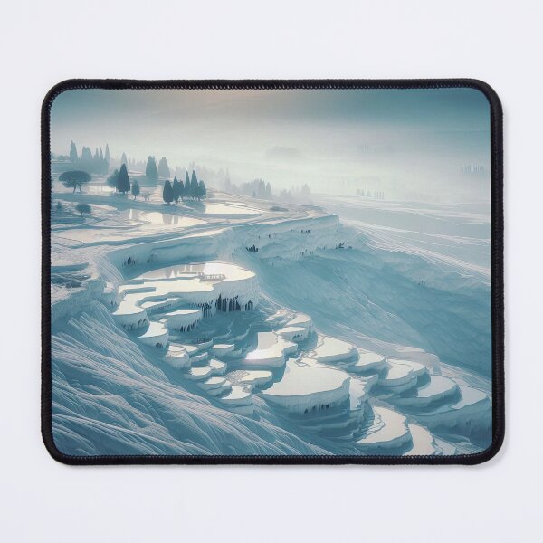 Item preview, Pamukkale Travertines Minimalism Art Style designed and sold by artofuniverse.