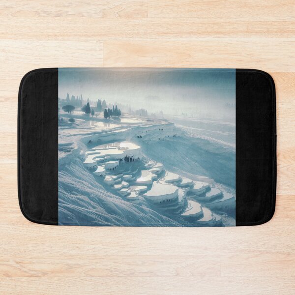 Item preview, Pamukkale Travertines Minimalism Art Style designed and sold by artofuniverse.