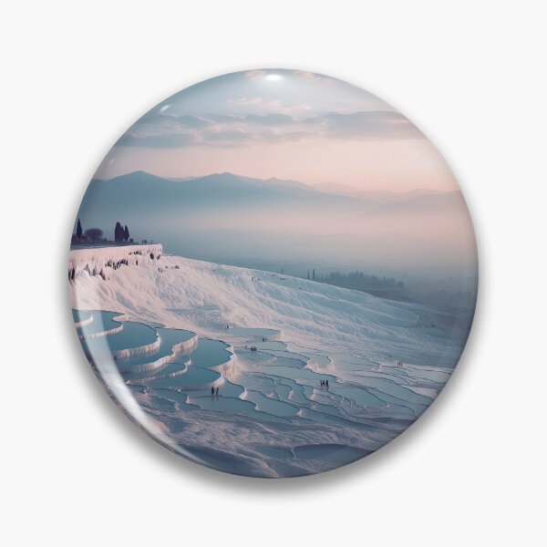 Item preview, Pamukkale Travertines Minimalism Art Style designed and sold by artofuniverse.