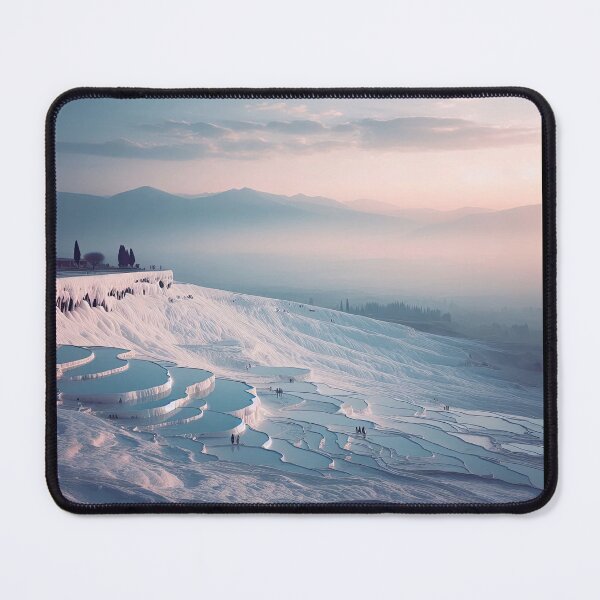 Item preview, Pamukkale Travertines Minimalism Art Style designed and sold by artofuniverse.