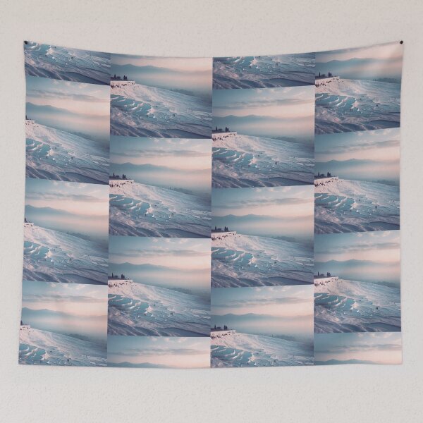 Item preview, Pamukkale Travertines Minimalism Art Style designed and sold by artofuniverse.