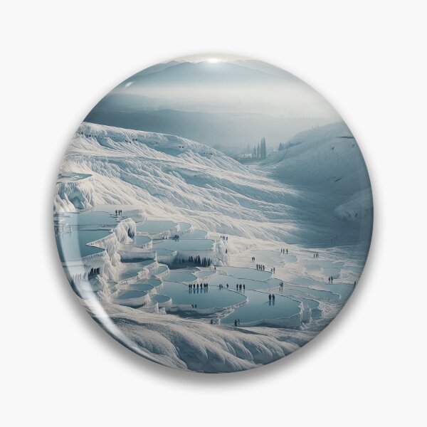 Item preview, Pamukkale Travertines Minimalism Art Style designed and sold by artofuniverse.