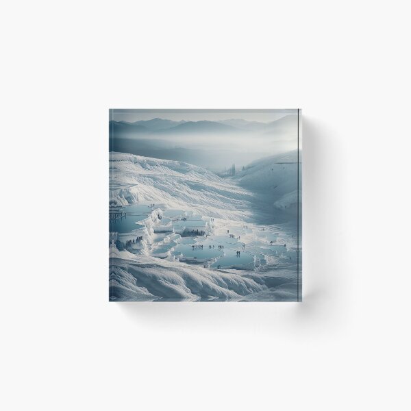 Item preview, Pamukkale Travertines Minimalism Art Style designed and sold by artofuniverse.