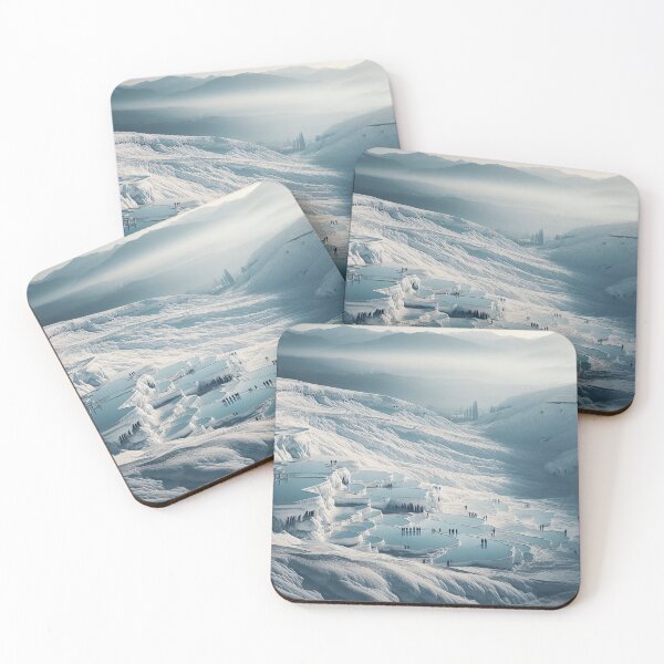 Item preview, Pamukkale Travertines Minimalism Art Style designed and sold by artofuniverse.