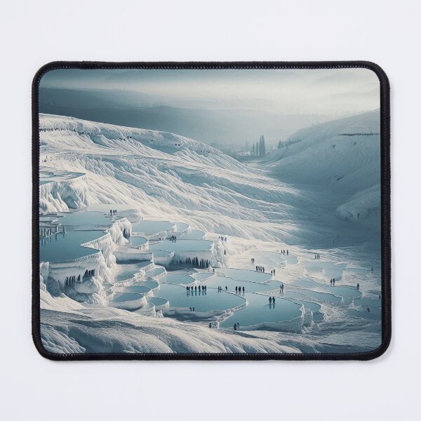 Item preview, Pamukkale Travertines Minimalism Art Style designed and sold by artofuniverse.