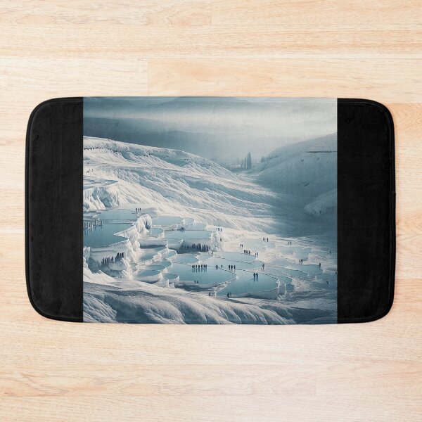 Item preview, Pamukkale Travertines Minimalism Art Style designed and sold by artofuniverse.