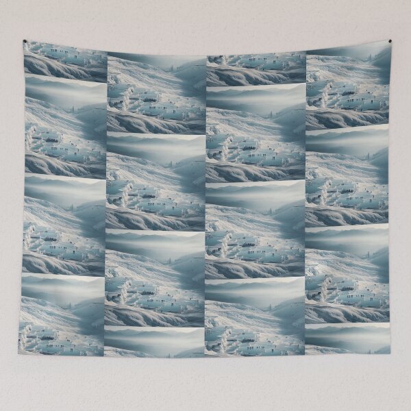 Item preview, Pamukkale Travertines Minimalism Art Style designed and sold by artofuniverse.