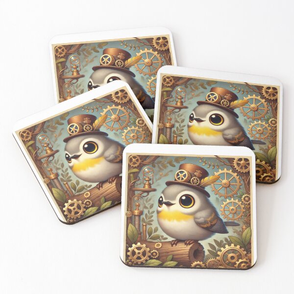 Item preview, Steampunk MacGillivray’s Warbler designed and sold by Sillytoe.
