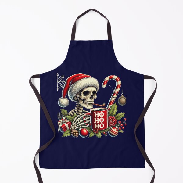 Item preview, Unique Festive Skeleton Christmas Art - Trendy Holiday Decor for Redbubble designed and sold by MiszungART.