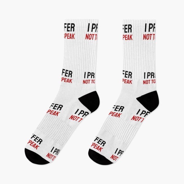 Item preview, I Prefer not to Speak black red designed and sold by VRedBaller.