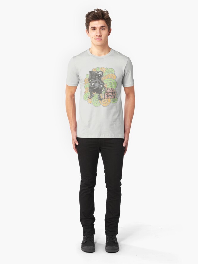 Alternate view of Old School House Rock Slim Fit T-Shirt