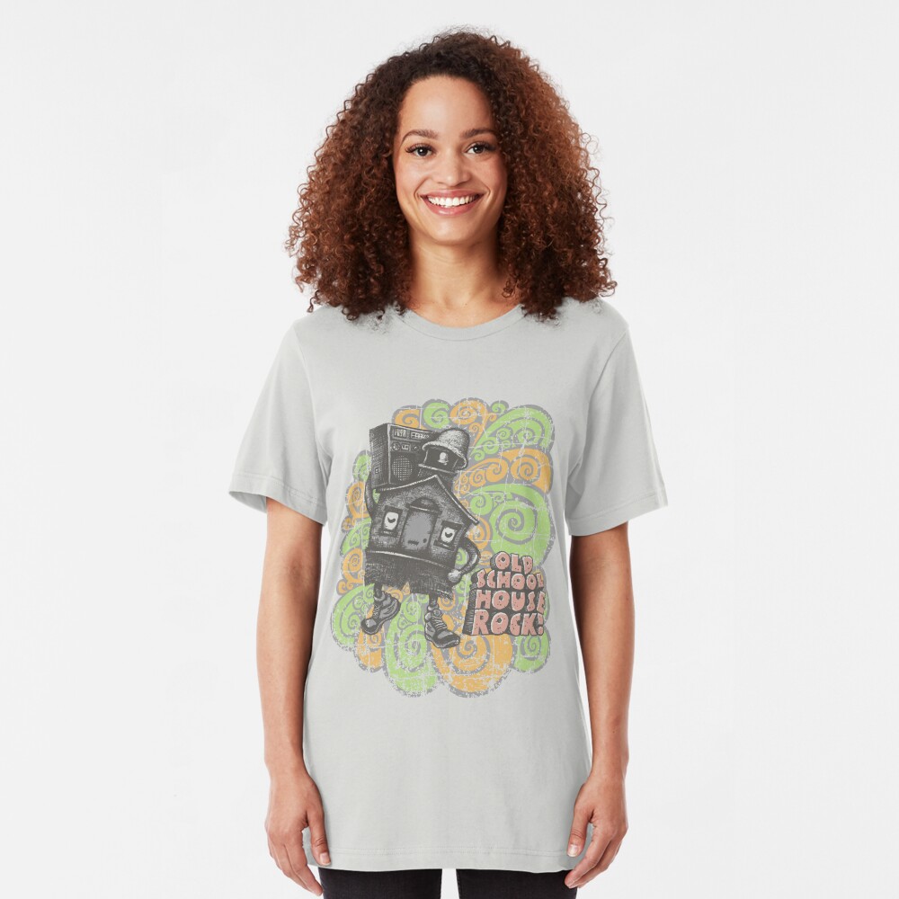 Old School House Rock Slim Fit T-Shirt