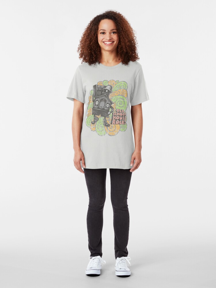 Alternate view of Old School House Rock Slim Fit T-Shirt