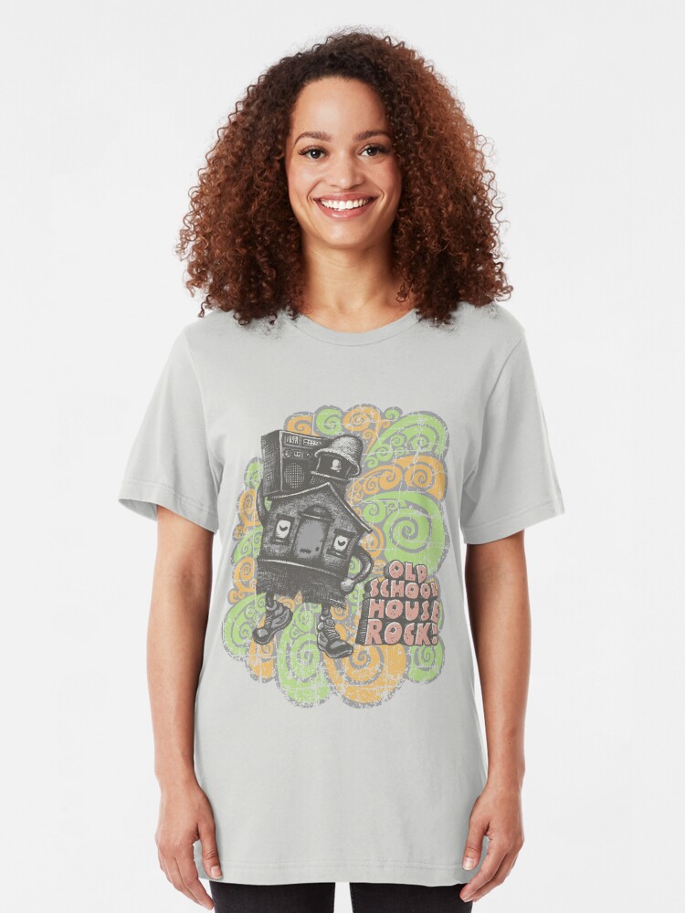 Alternate view of Old School House Rock Slim Fit T-Shirt