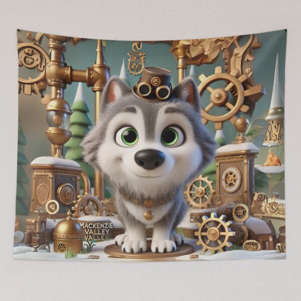 Item preview, Steampunk Mackenzie Valley Wolf designed and sold by Sillytoe.