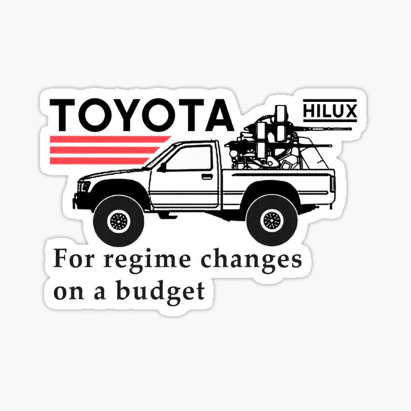 Artikel-Vorschau von Toyota Hilux für Regimewechsel mit kleinem Budget, designt und verkauft von FreeHessel.
