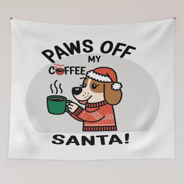 Item preview, Paws Off My Coffee, Santa!- Coffee Christmas designed and sold by Rajasekar.