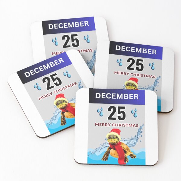 Item preview, Calendar Format of a Turtle Celebrating Christmas  designed and sold by Dreamsheaven.
