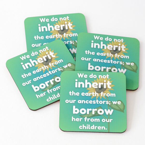 Item preview, We borrow the earth from our children designed and sold by e-kamil-lopez.