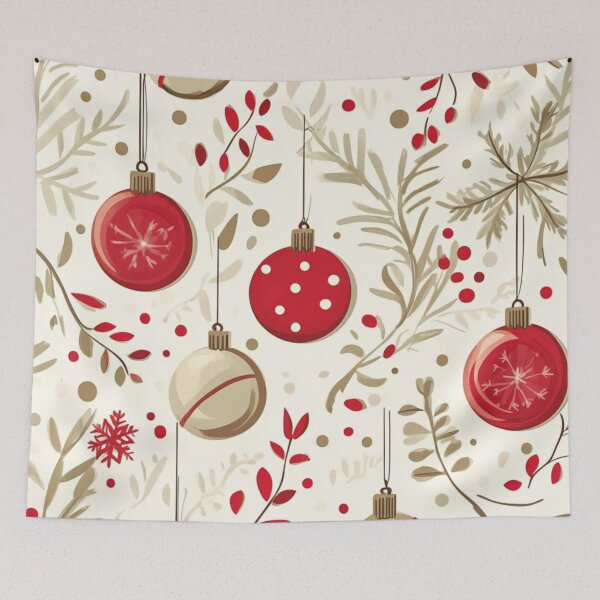 Item preview, FestivChristmas Season Patterne Christmas Holly and Pine Pattern designed and sold by Maya75.