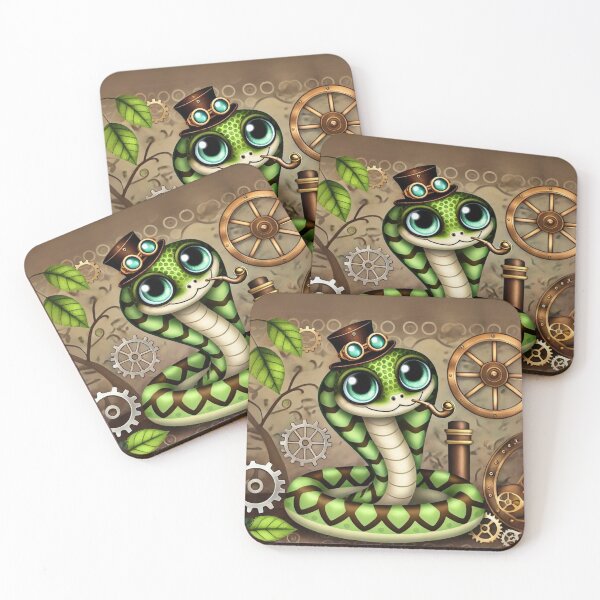 Item preview, Steampunk Madagascar Tree Boa designed and sold by Sillytoe.