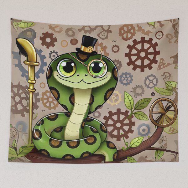 Item preview, Steampunk Madagascar Tree Boa Engineer designed and sold by Sillytoe.