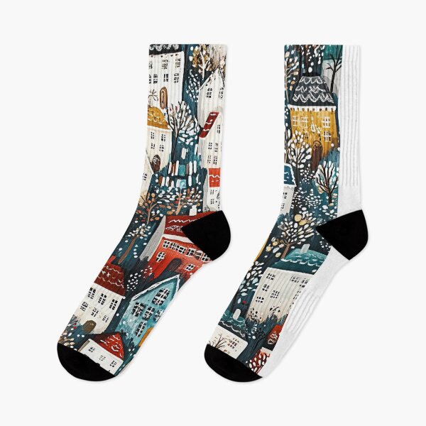 Item preview, Charming Snowy Villages with Christmas Cheer designed and sold by Piotrek0001.
