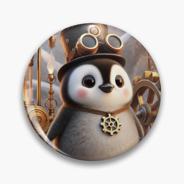 Item preview, Steampunk Magellanic Penguin designed and sold by Sillytoe.