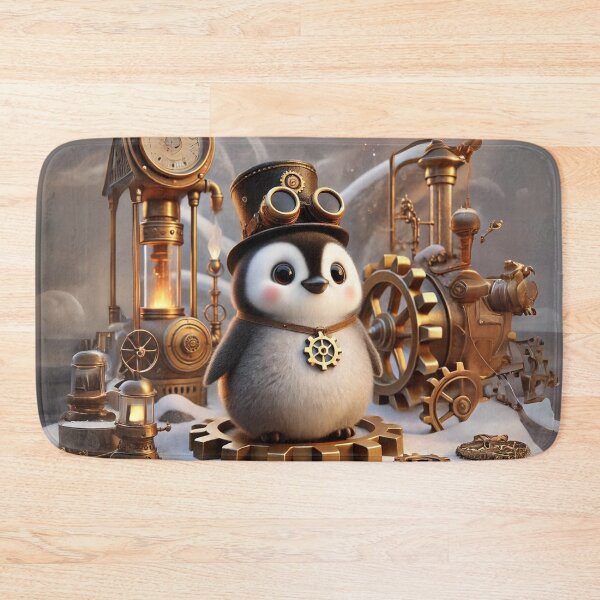 Item preview, Steampunk Magellanic Penguin designed and sold by Sillytoe.