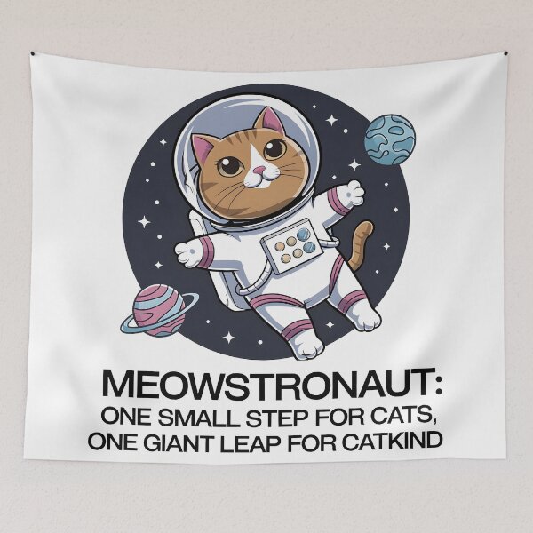 Item preview, Cartoon cute Cat Astronaut in Space designed and sold by gittuska11.