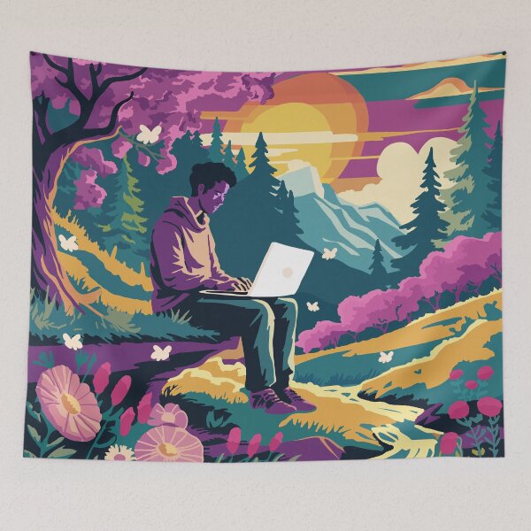 Item preview, Tranquil Coding in Nature designed and sold by Code  Monkeys.