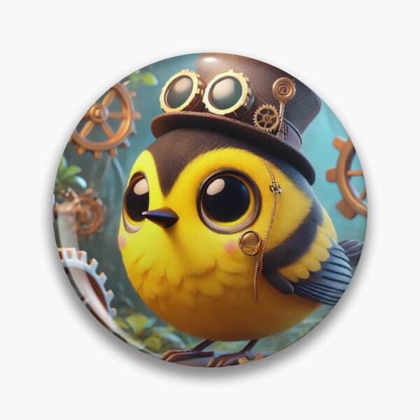 Item preview, Steampunk Magnolia Warbler designed and sold by Sillytoe.