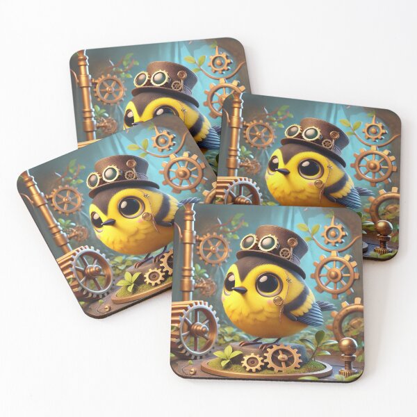 Item preview, Steampunk Magnolia Warbler designed and sold by Sillytoe.