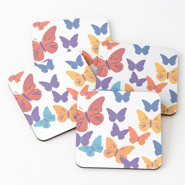 Item preview, Colorful Butterflies Illustration designed and sold by GeoSketchWear.