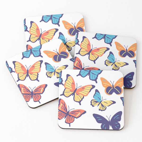 Item preview, Colorful Butterflies Illustration designed and sold by GeoSketchWear.