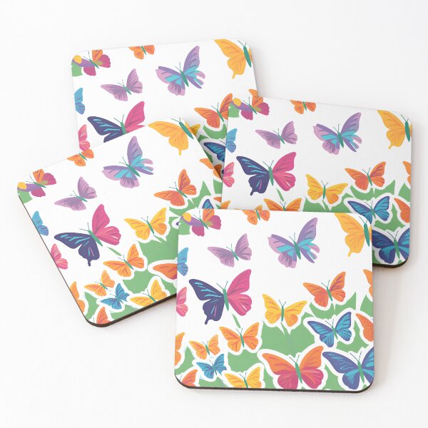 Item preview, Colorful Butterflies Illustration designed and sold by GeoSketchWear.