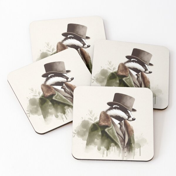 Item preview, Stylish Badger designed and sold by Vivien la Muse.