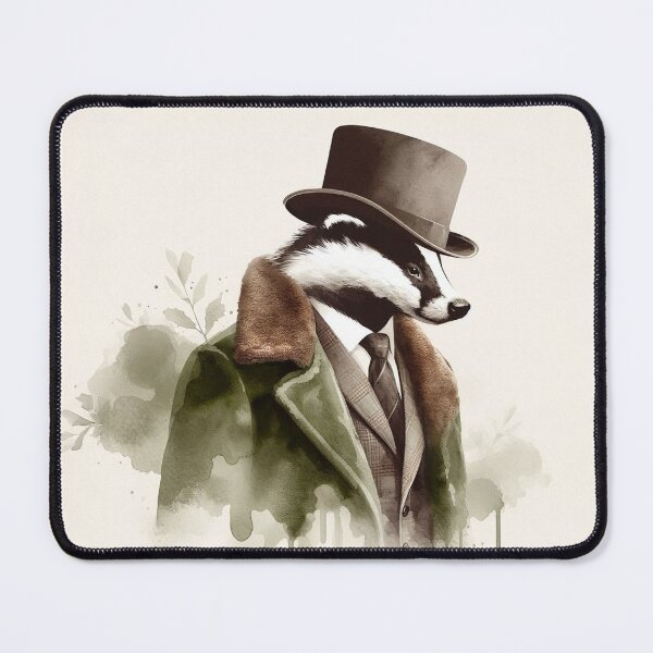 Item preview, Stylish Badger designed and sold by Vivien la Muse.