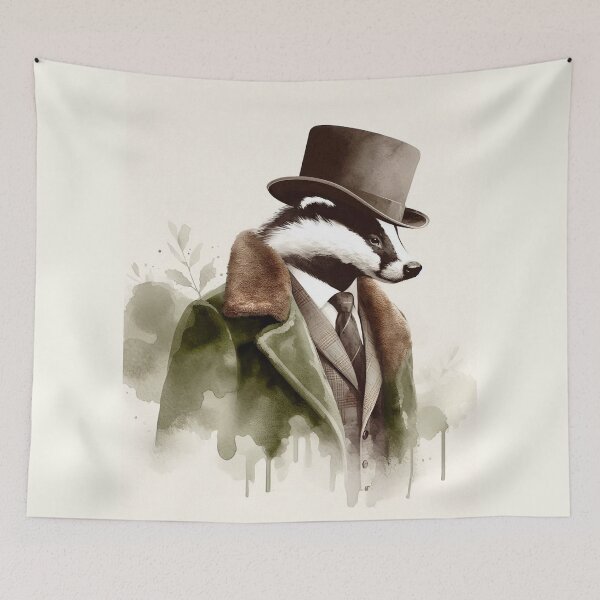 Item preview, Stylish Badger designed and sold by Vivien la Muse.