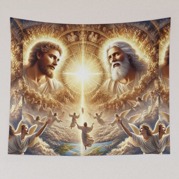 Item preview, Eternal Grace: God and Jesus Parting the Sky designed and sold by Meta2Physical.