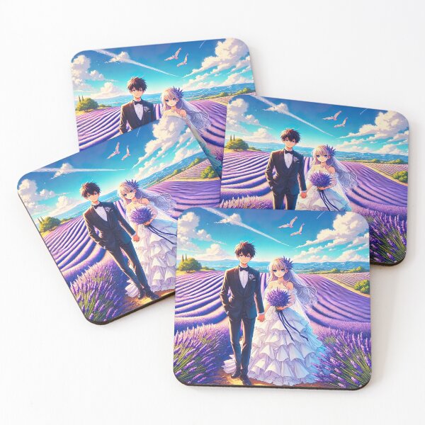 Item preview, An Anime Fairytale Set in a Sea of Lavender designed and sold by unrealartwork.